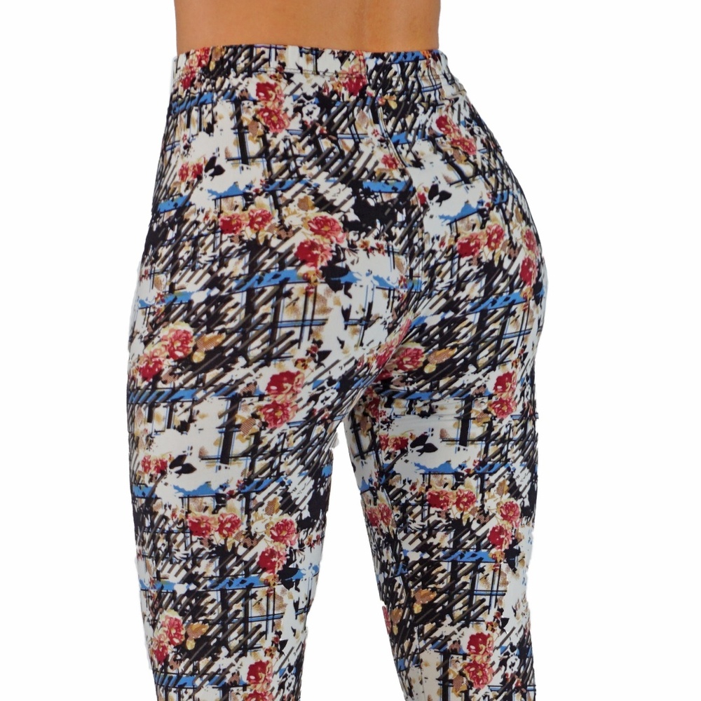 Casual super soft leggings W&B Floral - Picture 2 of 3